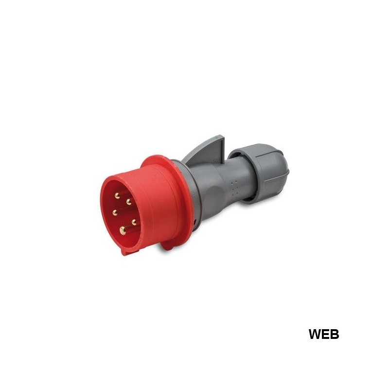 Spina Volante Industriale 220-380V IP44 5 poli - 3P+N+T 16A