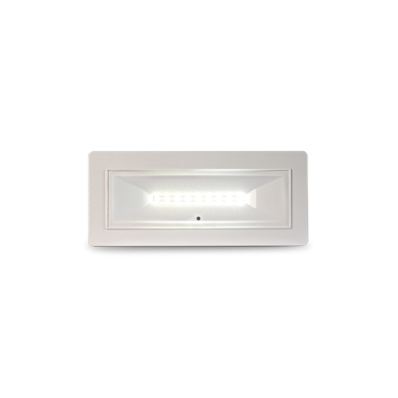 Lampada di illuminazione di emergenza a LED dal design compatto e minimale