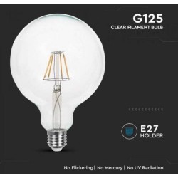 Lampada LED Globo G125 a Filamento  230V 6W 600lm 3000K E27