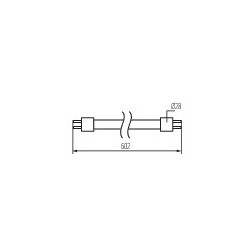 Tubo Led Glass T8 G13 9W 60CM Unilaterale Miledo