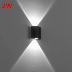 Applique da parete a LED impermeabile per esterni illuminazione  IP65 AC86-265V 2w Nera