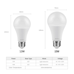 LAMPADINA LED A60 CREPUSOLARE 15W 1000LM