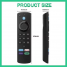 Telecomando vocale Bluetooth sostitutivo per Fire TV Stick 4K Max 3rd Gen Stick Lite Cube Smart TV Controller funziona con Alexa