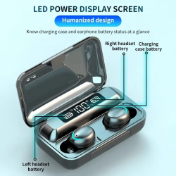 Auricolari Wireless F9 Bluetooth TWS LED display