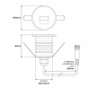 Faretto LED Acciaio 1W IP67 Professional LED OSRAM