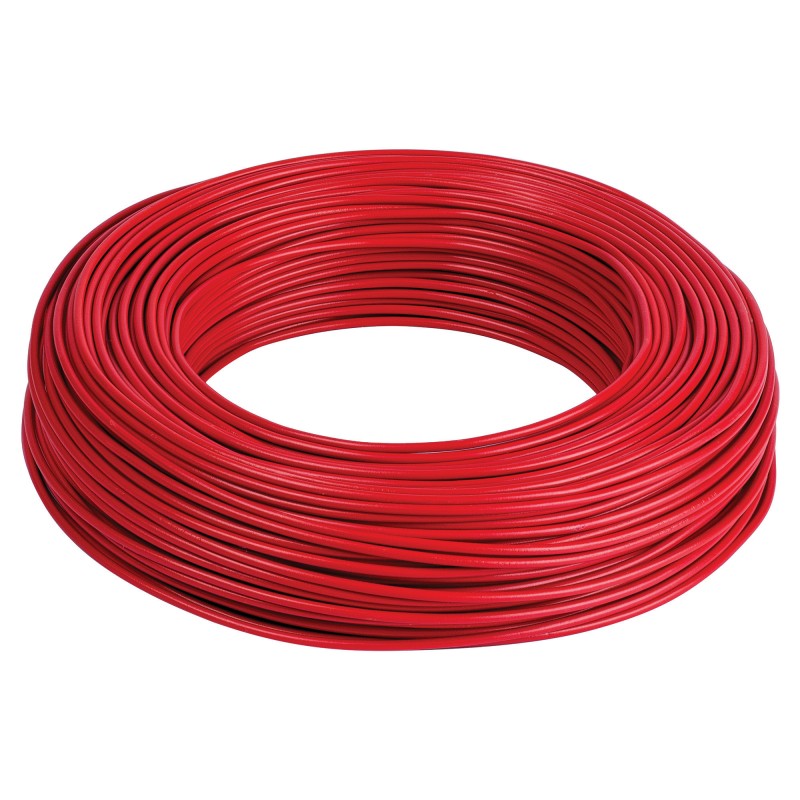 Cavo unipolare fs17 cpr 450/750 sezione 1x1,5 mmq colore rosso matassa 100 m