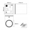 Applique da Esterno Monodirezione IP65 GU10 - Corten (Mattone)