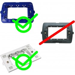 PLACCA STAGNA BIANCA IP55 COMPATIBILEN BTCINO LIVING