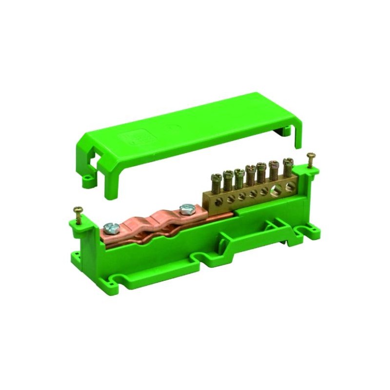 Morsettiera ARNOCANALI 45×155×46 mm – 7+2 Fori – Mod. BT137