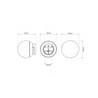 Lampada LED da Specchio Rotonda 3W IP54 - Da cornice o filo lucido