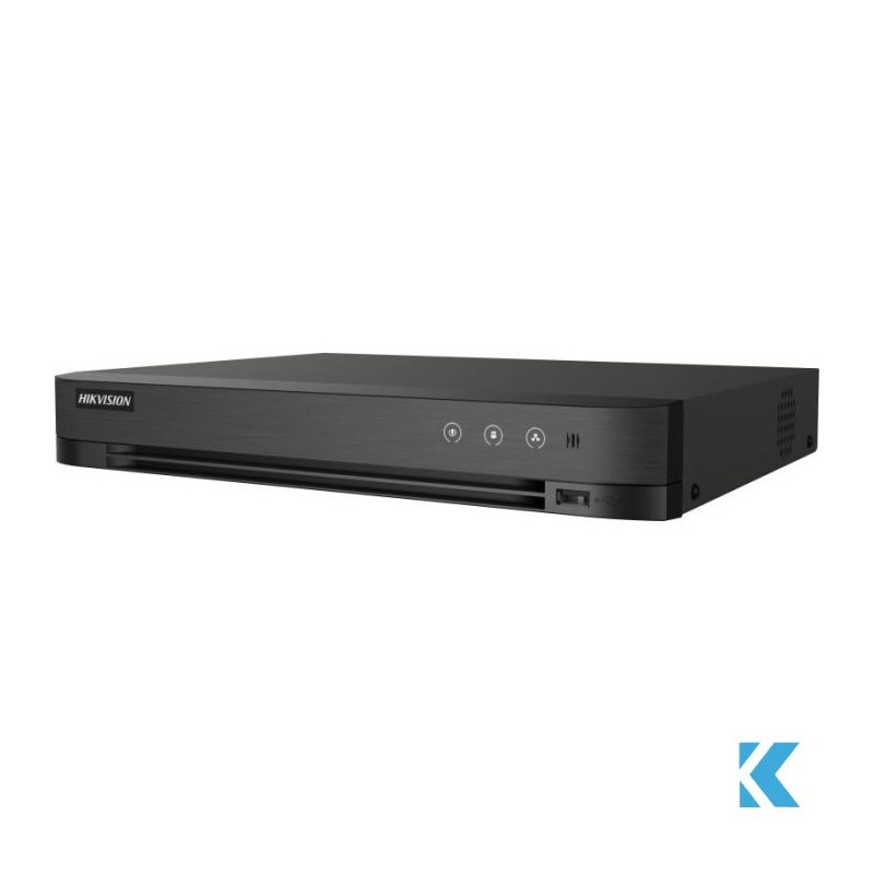 DVR HIKVISION AcuSense a 8 canali 1080p 1U H.265 con HDD incluso