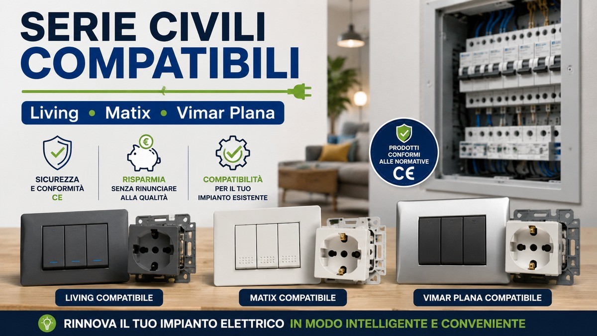 Guida alle Serie Civili Compatibili: Living, Matix e Vimar Plana sono sicure?